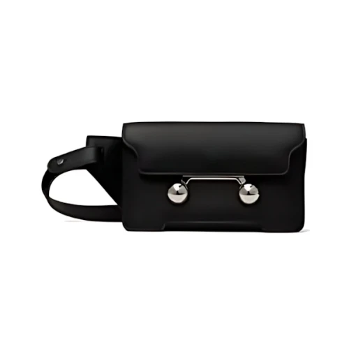 MARNI ブラック レザー製 Trunkaroo クロスボディバッグ