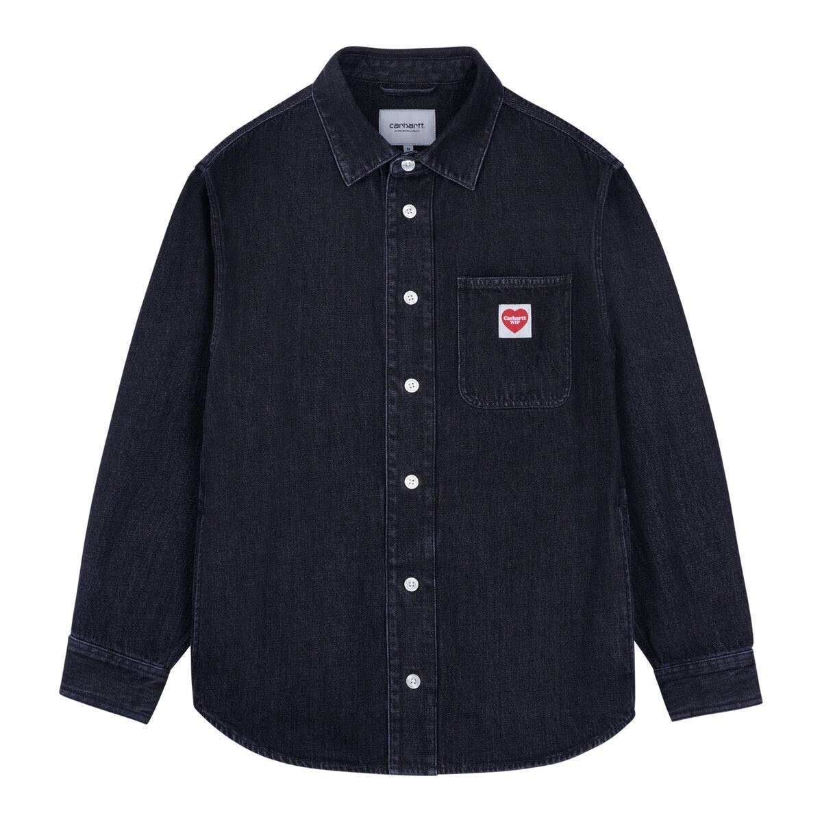 carhartt WIP L/S NASH SHIRT - Black (enzyme bleach washed)