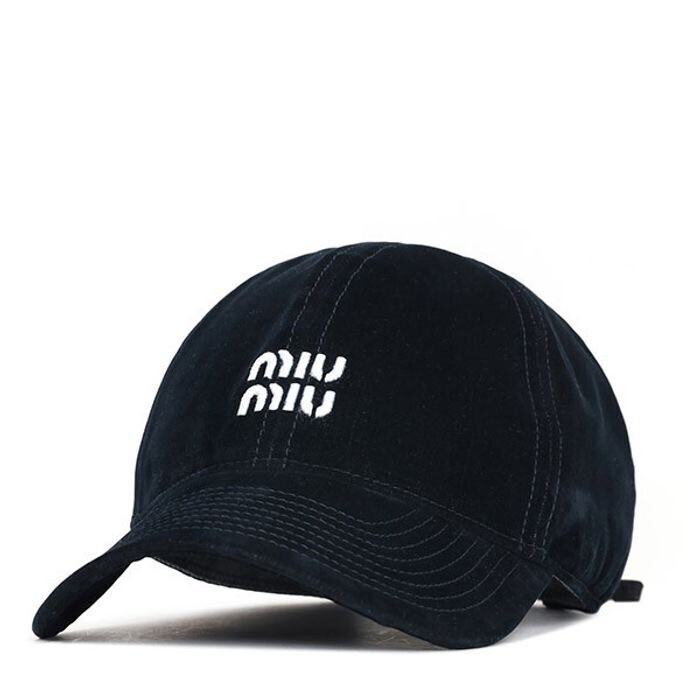 Miu Miu Velvet Baseball Cap