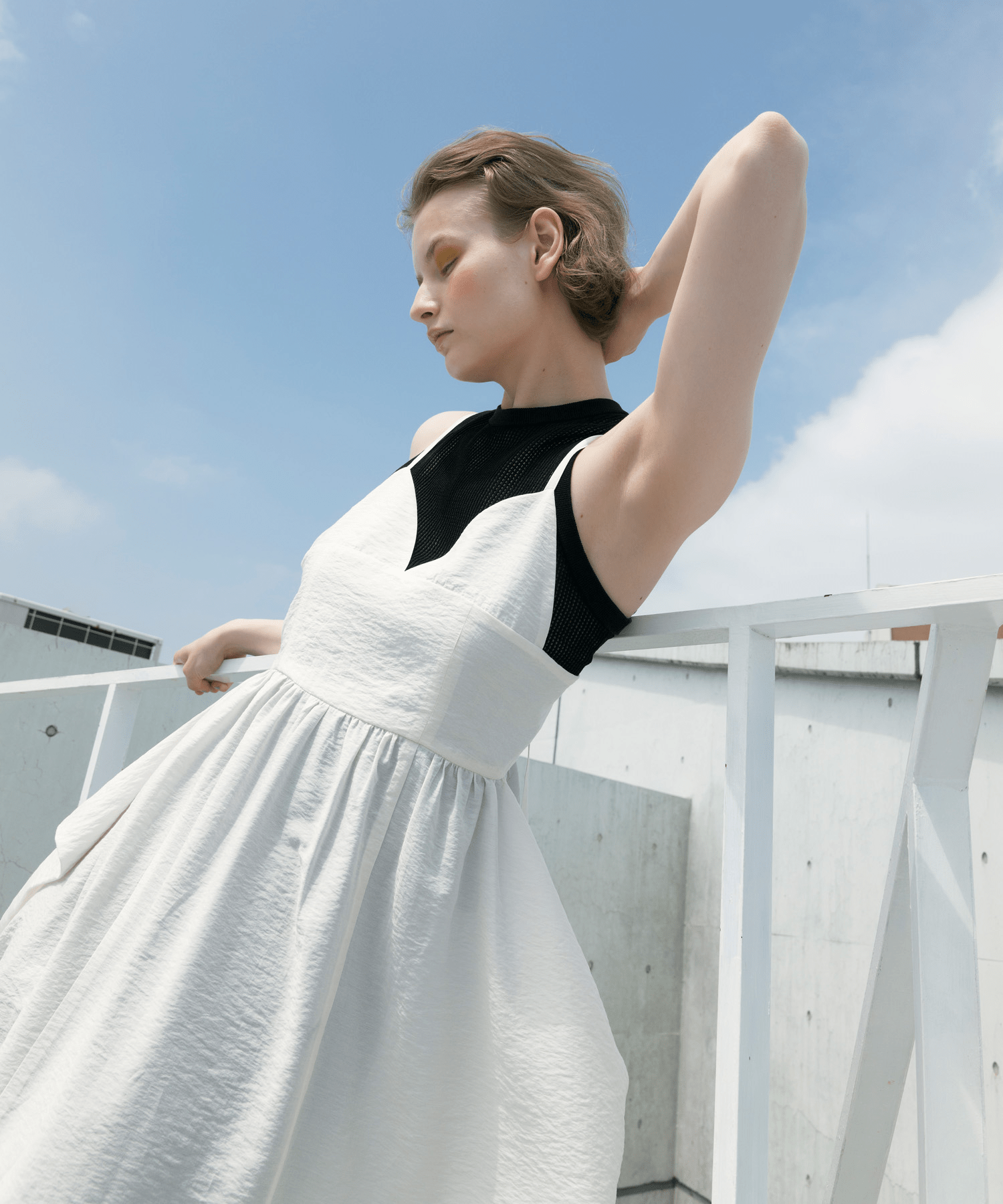 LAEMUSE BACKLESS DRAPED MAXI DRESS