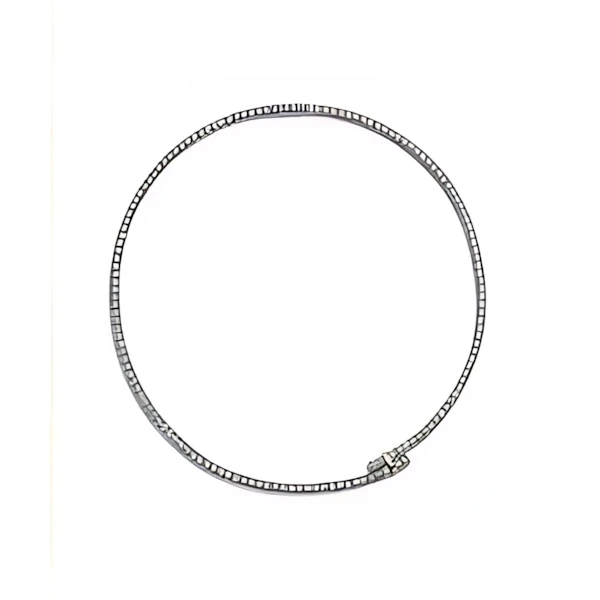 Tiffany & Co. バイパス ネックレス プラチナとイエローゴールドにダイヤモンドをセッティング