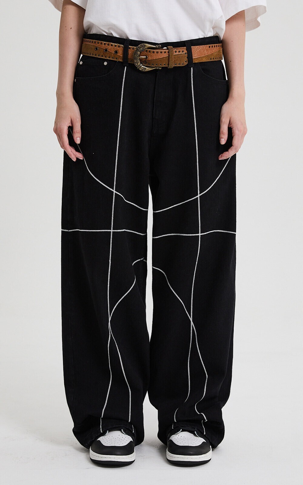 HOODHOOD HD Chain Stitch Denim Pants