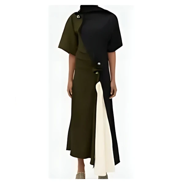 BOTTEGA VENETA フルイドビスコース ピアシング ドレス