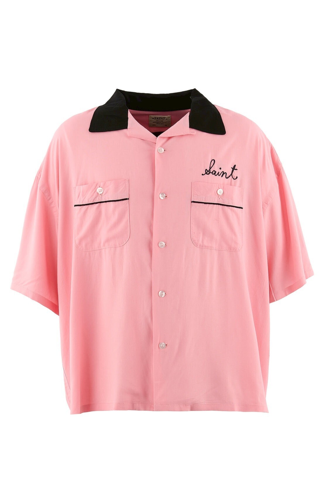 SAINT Mxxxxxx BOWLING SHIRT/TRUMP / PNK