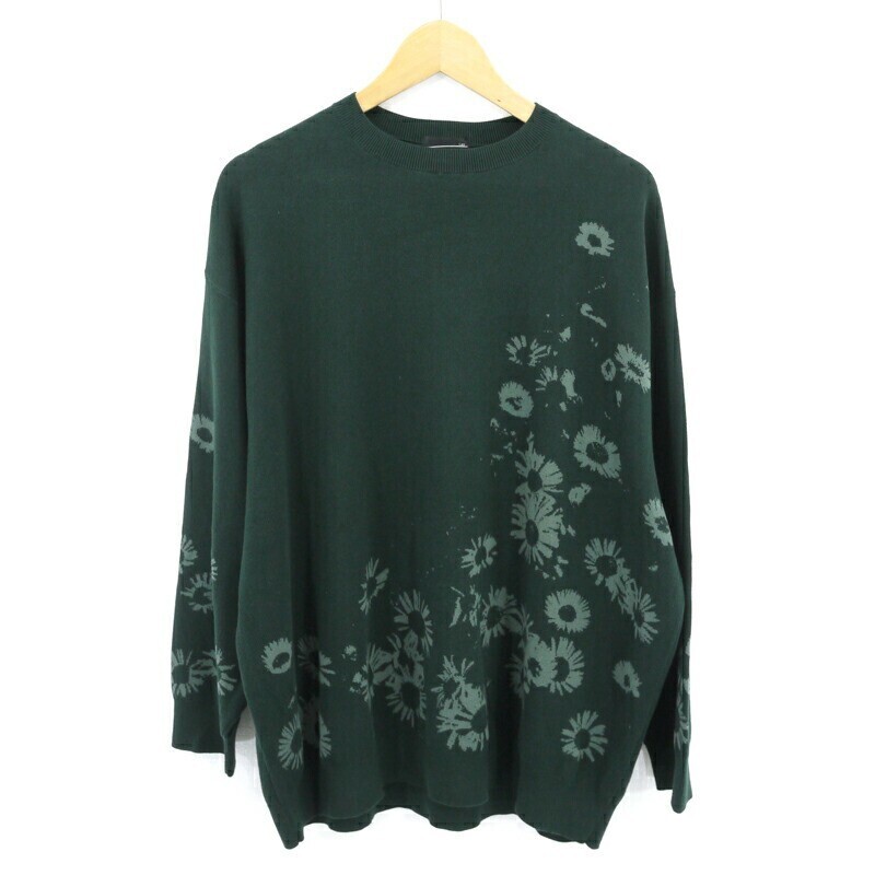 LAD MUSICIAN HIGH GAUGE WJQ KNIT PULLOVER 花柄 ニットプルオーバー