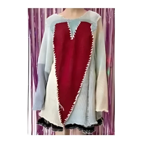 yushokobayashi Big Heart Knit Jumper / Mix
