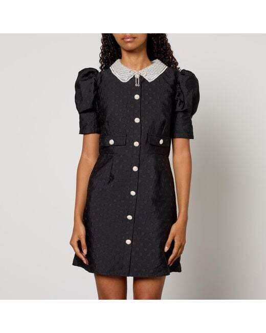 sister jane Women's Black Dallas Jewels Woven Mini Dress
