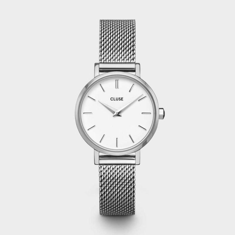 CLUSE ボーホーシック ペティット メッシュ シルバーホワイト/シルバー　CLUSE/クルース/時計