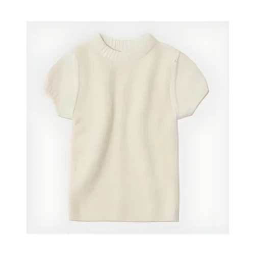 LOW CLASSIC FLUFFY CAP SLEEVE KNIT TOP