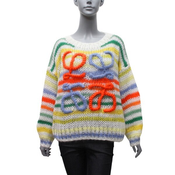 LOEWE STRIPE MOHAIR SWEATER ストライプ モヘアセーター