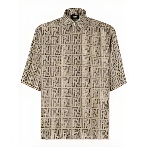 FENDI ベージュ FFシルク シャツ