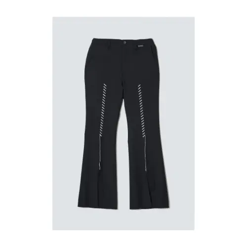 MIKAGE SHIN Embroidery Slit Flare Pants