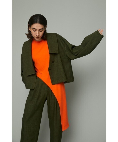 HeRIN.CYE Big asymmetry collar jacket