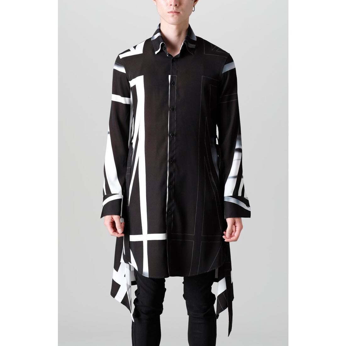 kiryuyrik Union Jack Flared Shirt