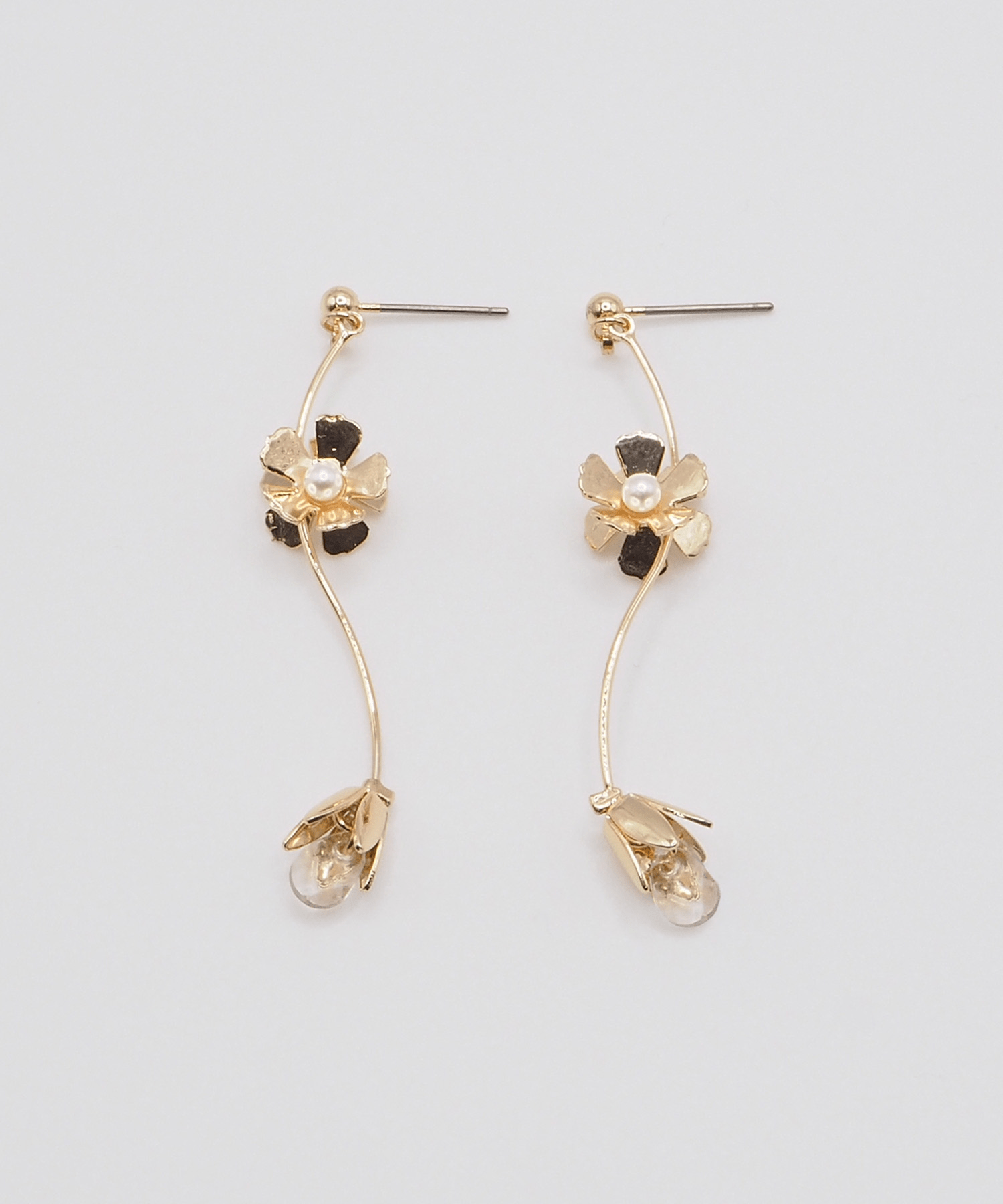 VATSURICA 〈L-1106P2〉フラワー ロング ピアス