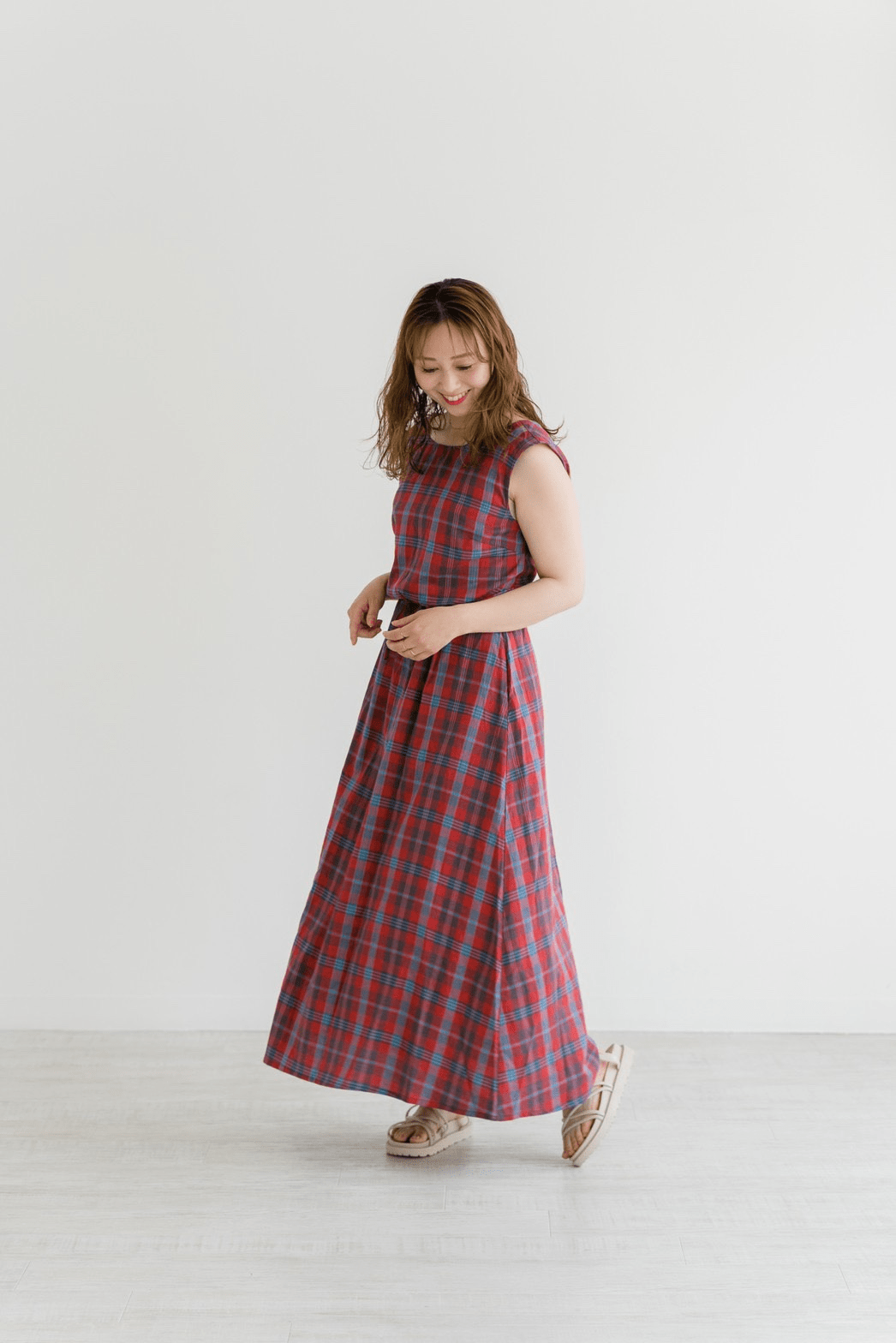 mite tartan check dress