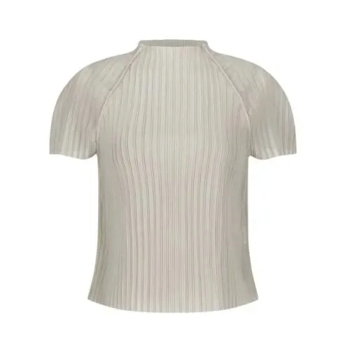 AMOMENTO pleats raglan top