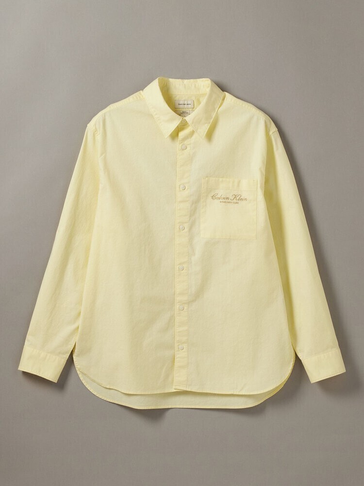 Calvin Klein シャツ - ウォッシュドオックスフォードグラフィックシャツ