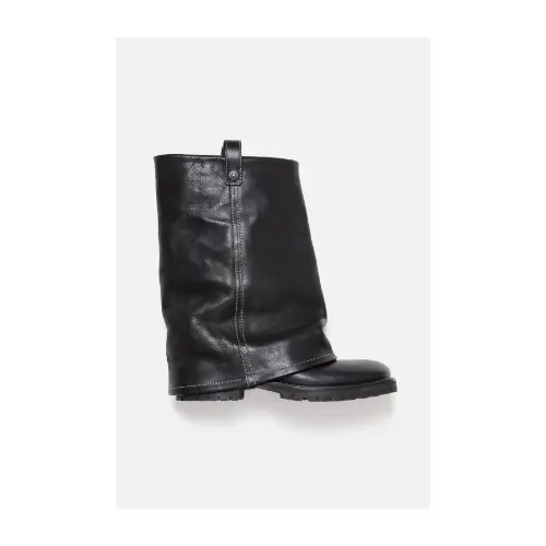 Acne Studios 折り返しレザーブーツ
