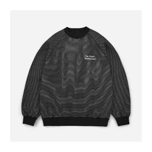 ENNOY BORDER CREW NECK SWEAT