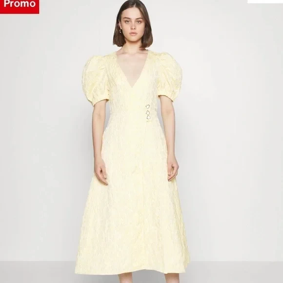 sister jane Zest Jarquard Wrap Dress