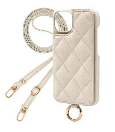 Elegante キルティングショルダー ハードケース iPhoneシリーズ対応