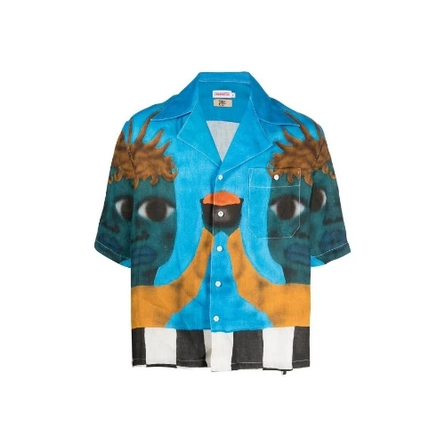 Charles Jeffrey LOVERBOY グラフィック リネンシャツ