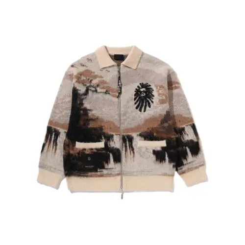 A BATHING APE Landscape Zip Cardigan