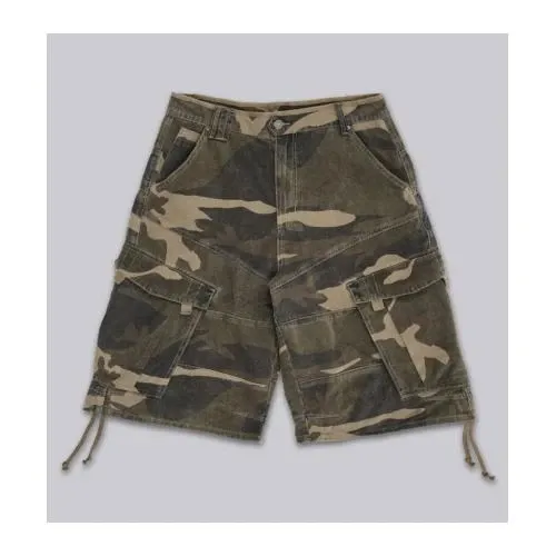 Jaded London Cadet Camo Baggy Shorts