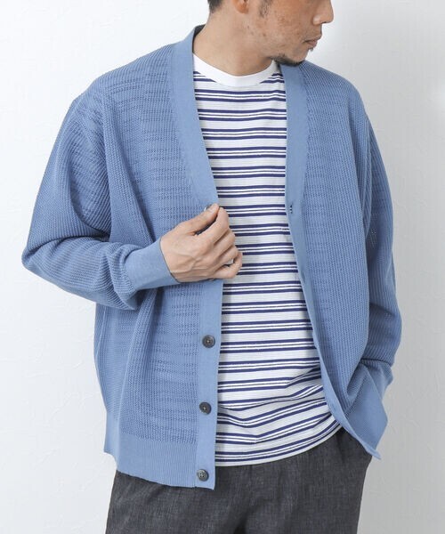 WORK ABOUT SHEER CARDIGAN Vネックシアーカーディガン
