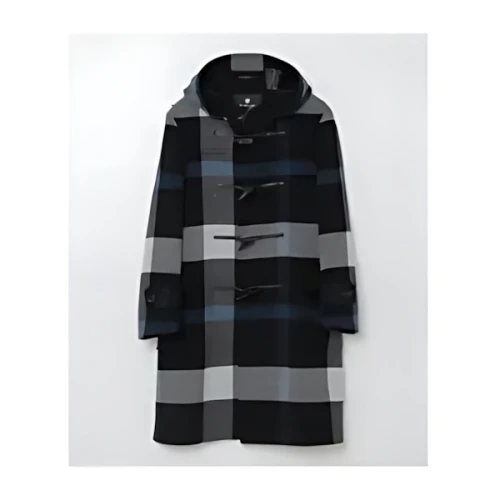 BLACK LABEL CRESTBRIDGE エアリーメルトンクレストブリッジチェックダッフルコート