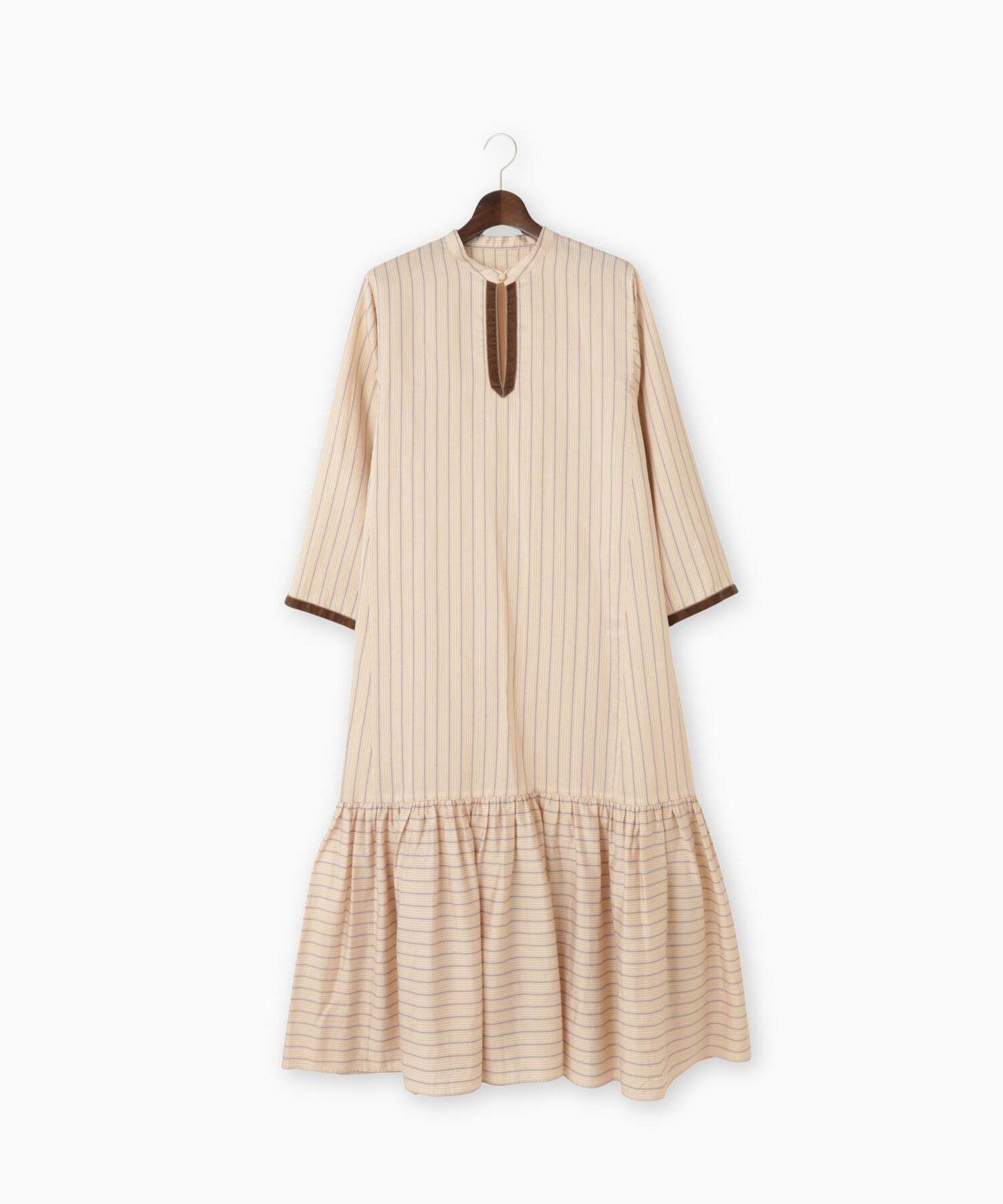 Brahmin ベルベットリボンストライプワンピース
