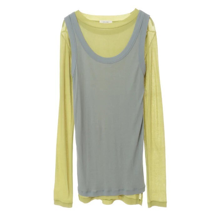 ESLOW 24SS LAYERED TOP