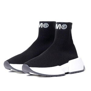 MM6 MAISON MARGIELA MM6ロゴソックススニーカー メッシュニット
