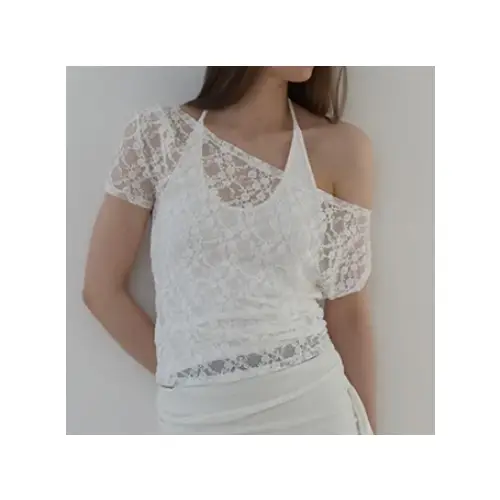 ASURA LACE ONE-SHOULDER T