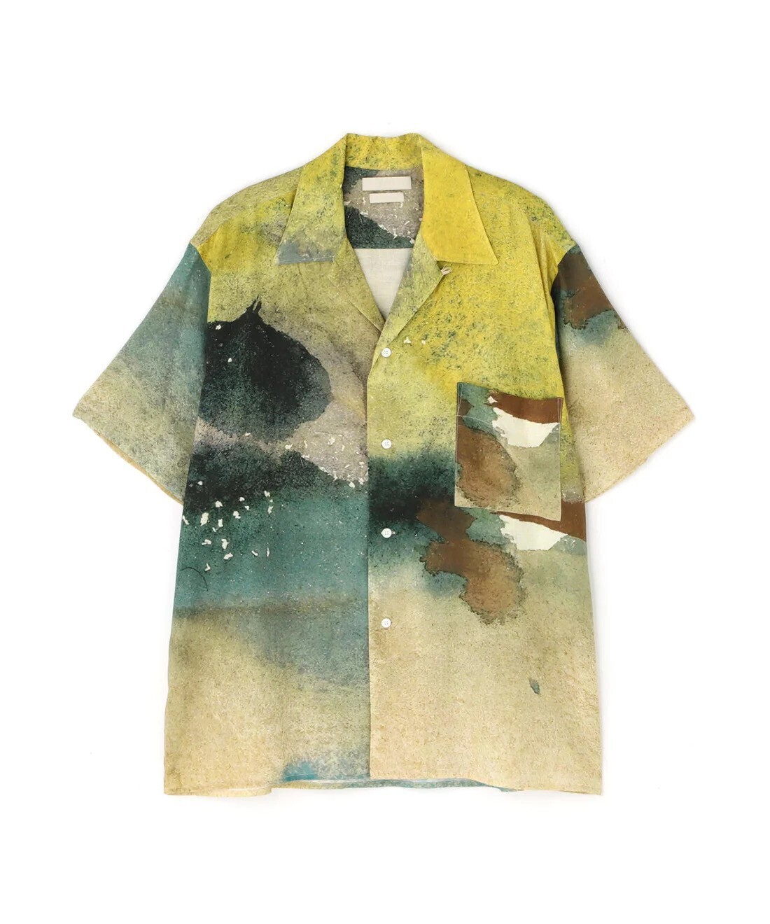 YOKE LANDSCAPE OPEN COLLER SHIRT