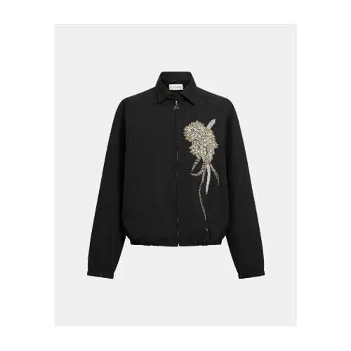 BLUEMARBLE Crystal-Embroidered Harrington Jacket