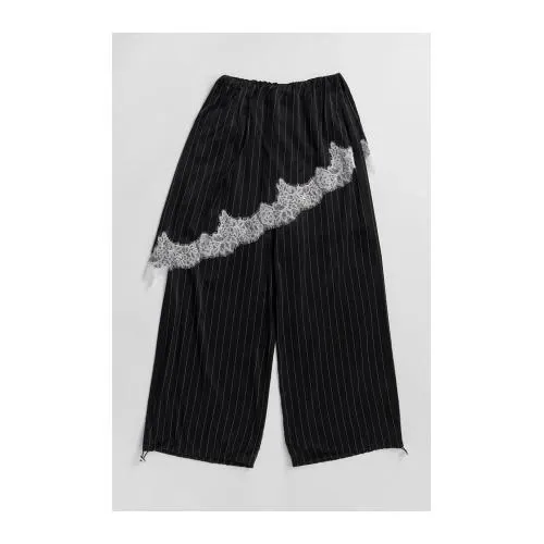 MAISON SPECIAL ラップサテンレースパンツ
