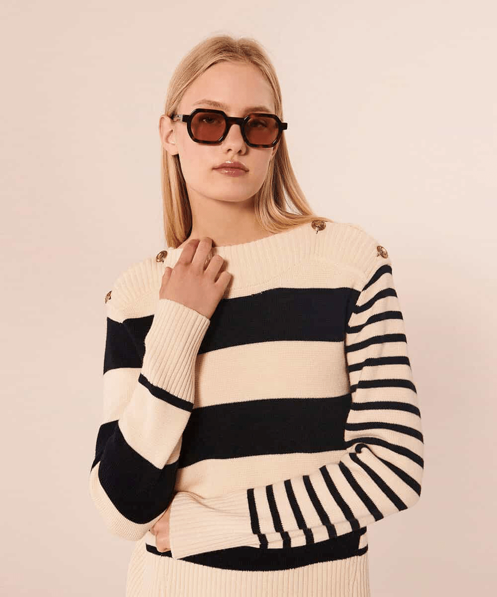 TARA JARMON Compact wool mix knit