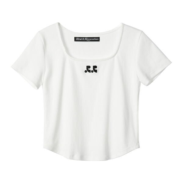 REST & RECREATION RR SQUARE NECK TOP