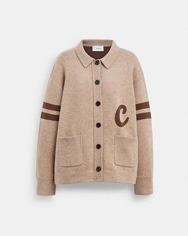 COACH シグネチャー スクリプト カーディガン