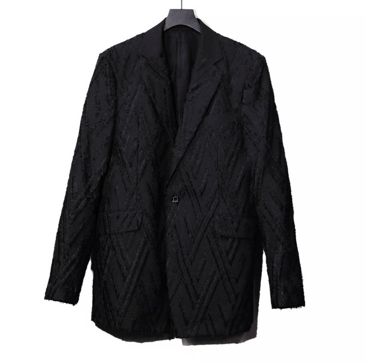 ys Yuji SUGENO Cut Jacquard Notch Lapels 1B Jacket