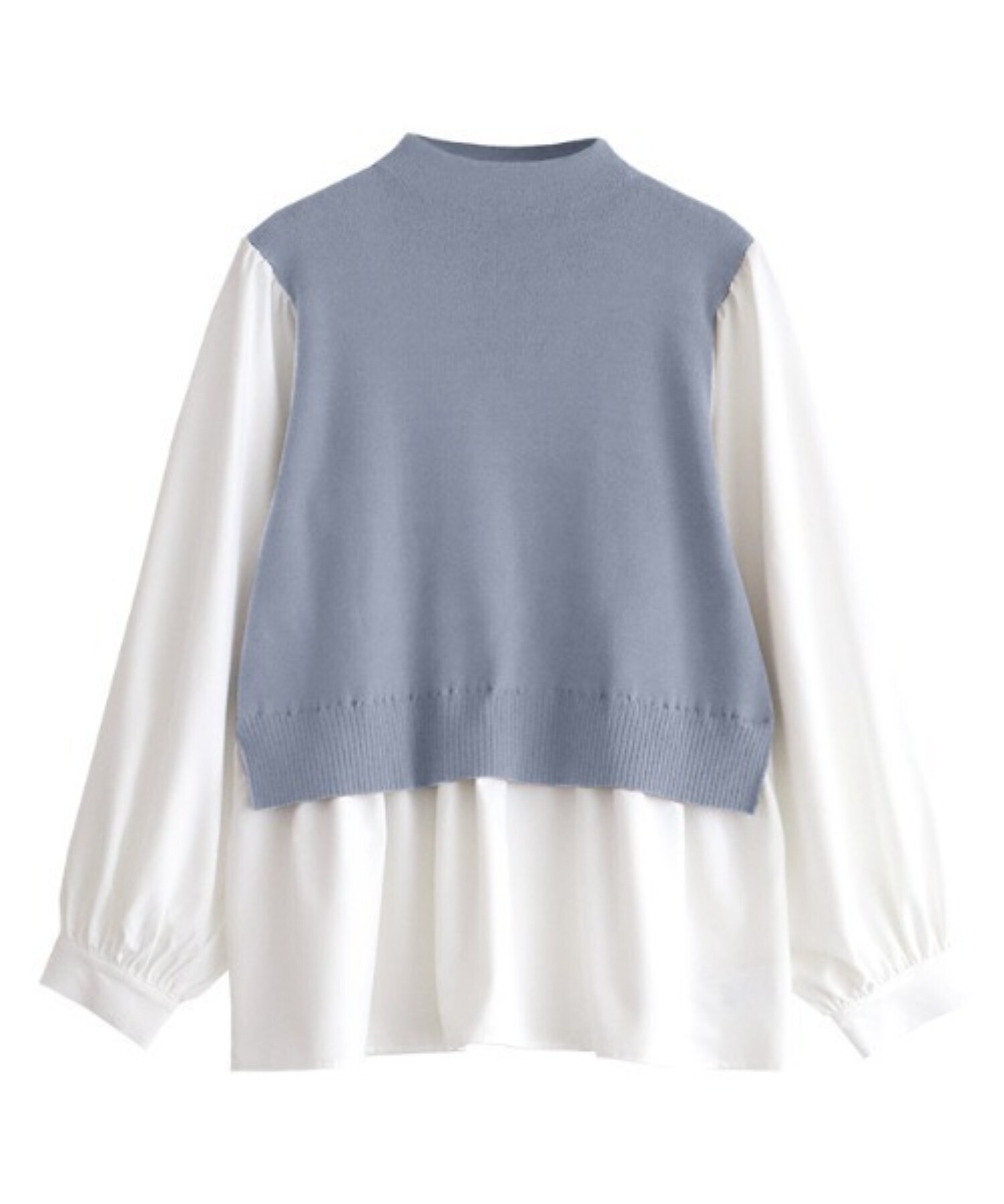 Pierrot ボトルネックドッキングニット