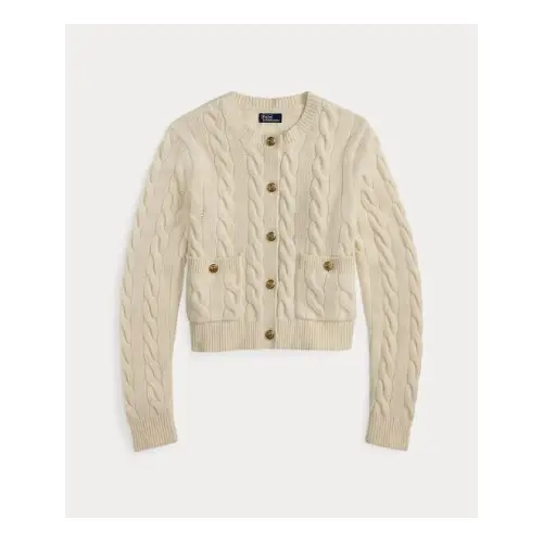 POLO RALPH LAUREN ケーブル ウールカシミヤ カーディガン