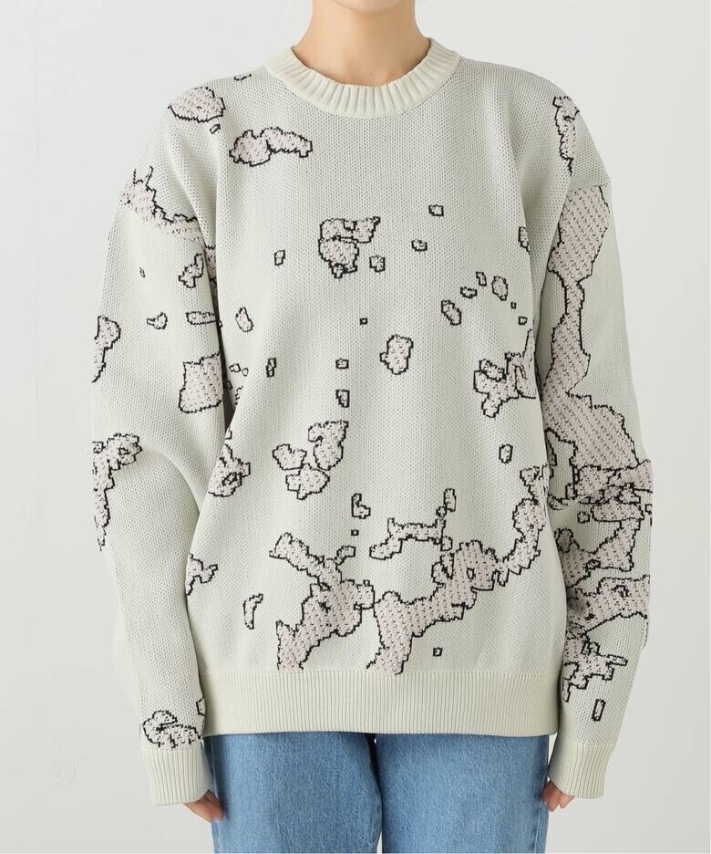 BAL JACQUARD COTTON CREWNECK SWEATER BAL-2166