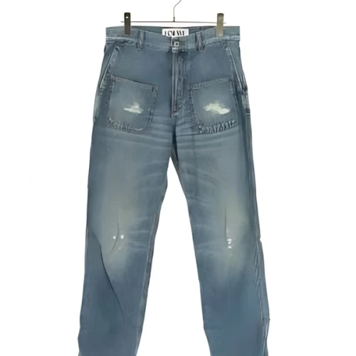 LOEWE H2192580iB ダメージ加工フィッシャーマンデニムパンツ