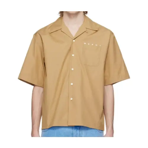 MARNI オーガニックポプリン製ボウリングシャツ