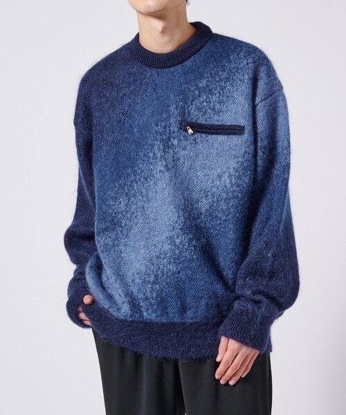 CULLNI 〈別注〉GRADATION KNIIT/シャギーニット