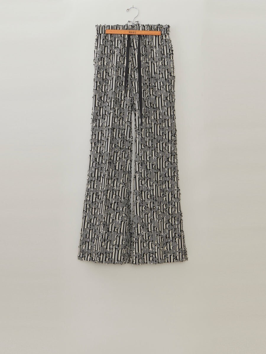 MASU STAR JACQUARD FLARE PANTS