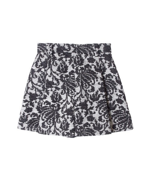 LE CIEL BLEU Chenille Tuck Flair Shorts